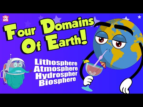 FOUR DOMAINS OF THE EARTH | Atmosphere | Lithosphere | Hydrosphere | Biosphere | Dr Binocs Show
