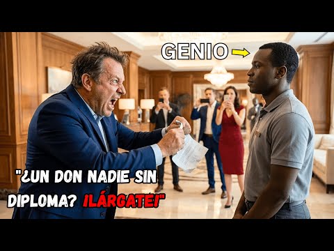 "¿UN DON NADIE SIN DIPLOMA? ¡LÁRGATE!" — Lo humilló en el lobby… después, todos ROGABAN su ayuda.