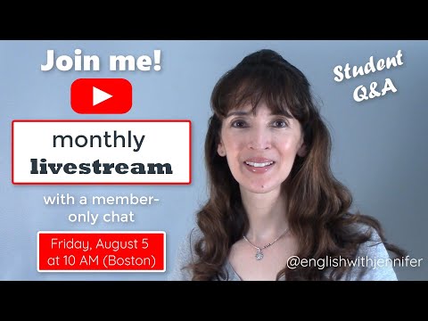 August 2022 Livestream with a Member-Only Chat