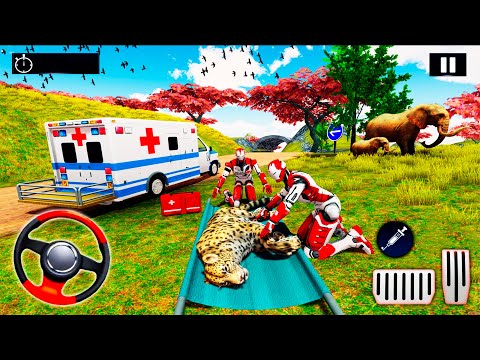 Ambulance Driving Simulator (Doctor Robot Emergency Animal Rescue Fighter Game) | Android GamePlay