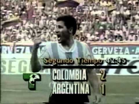 Gol de Ramón Medina Bello a Colombia FUTBOL RETRO TV