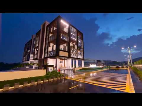 Proposed walkthrough for Designtech Systems corporate office building by Studio 55 architects