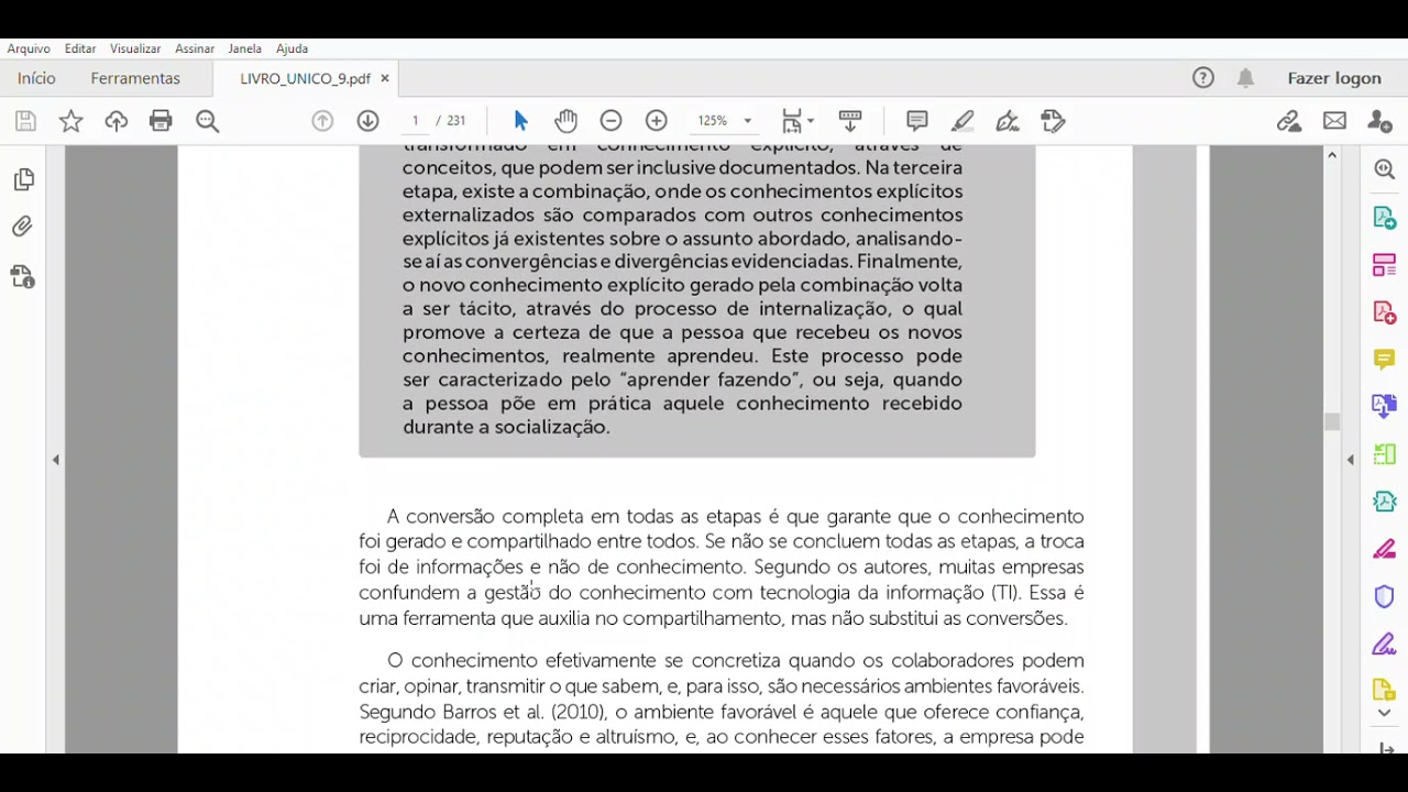 LIVRO em vídeo e PDF, Gestão do Conhecimento. link de download na descrição.