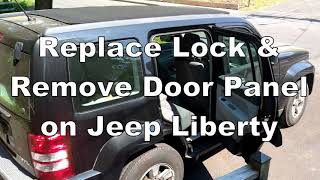 How To Remove Replace Door Panel and Electric Lock Assembly for Jeep Liberty Dodge Nitro 2008