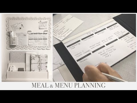 MEAL & MENU PLANNING 2018/19 Video