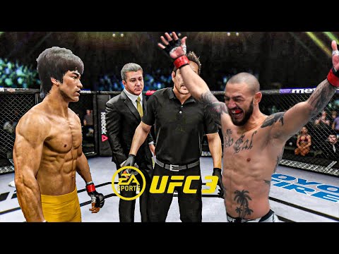 Bruce Lee vs Cub Swanson   EA Sports UFC 3   Epic Fight 🔥🐲