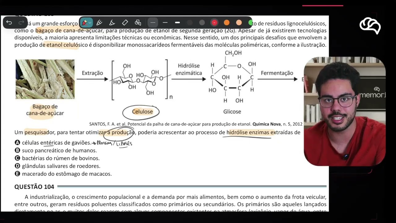 Resolução em Vídeo — Questão 103 ENEM 2025 Belém