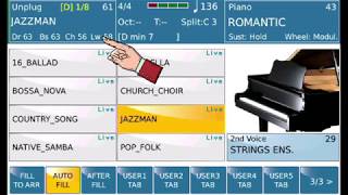 Ketron SD-90 Display - Top 1/3 Explained