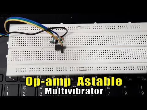 LM358 Op-amp Astable Multivibrator Circuit Diagram