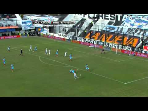 Ocasión de Di Plácido. All Boys 0 - Arsenal 0. Fecha 14. Torneo Final 2014. Fútbol Para Todos