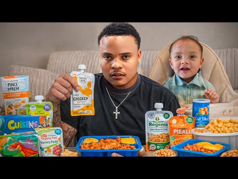 Surviving 24 Hours Eating ONLY Baby Food With My Toddler..