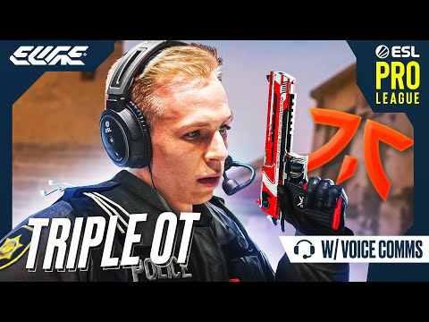 Triple OVERTIME in PLAYOFFS vs Fnatic (W/ VOICE COMMS)