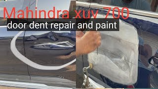 xuv700 door dent repair & paint at 2k car care