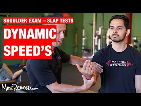 Dynamic Speed's Test - Shoulder Clinical Exam - SLAP Special Tests