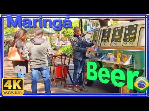 【4K】WALK MARINGA walking tour PARANA 4K Região sul do BRASIL 4k documentary SLOW TV travel channel