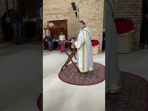 Protodjakon Vladimir Rumenic - citanje Jevandjelja, kapetanova vera