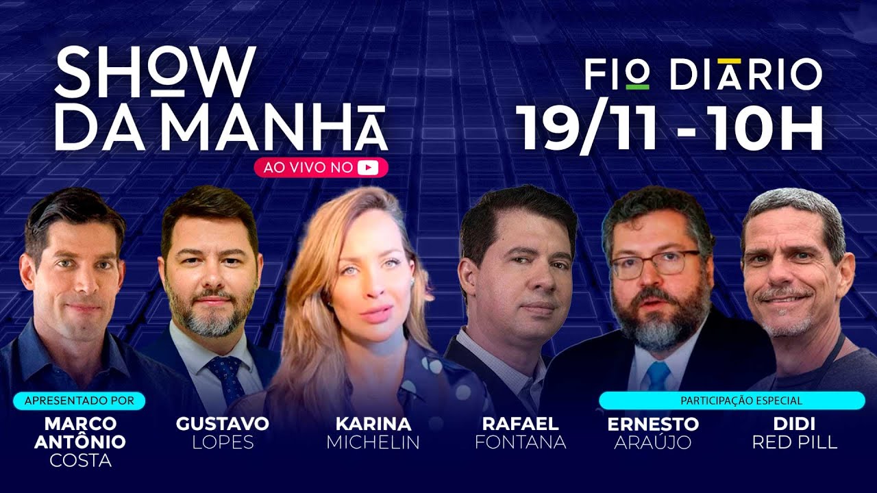 SHOW DA MANHÃ - BANCO MASTER NA MIRA - AMEAÇA NUCLEAR - CASO BOLSONARO - 19/11/2025