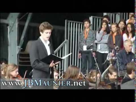 Jean-Baptiste Maunier aux repetitions de Dogora à Annecy (18 Juin 2010)