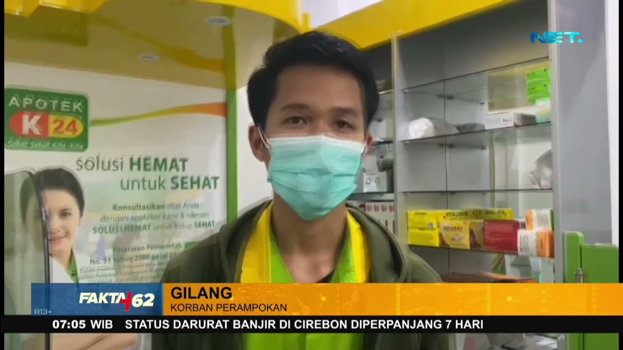 Modus Pura Pura Beli Obat, Karyawan Apotek Dirampok Di Palembang, Sumatra Selatan - Fakta +62
