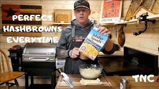 HOW TO MAKE CRISPY HASH BROWNS THE EASY WAY ON THE BLACKSTONE GRIDDLE.