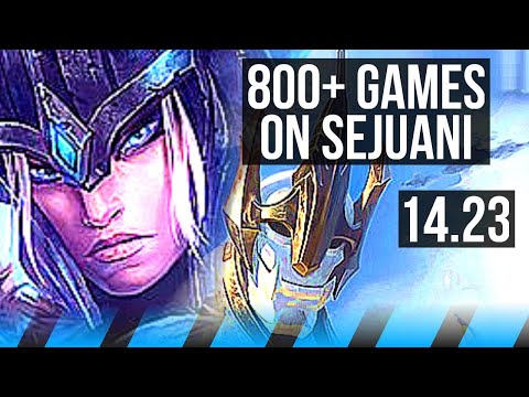 SEJUANI vs GALIO (MID) | 40k DMG, 800+ games | NA Master | 14.23
