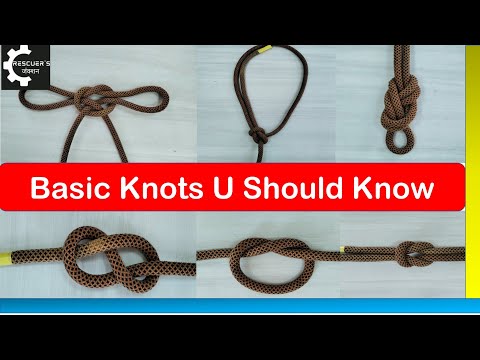 Basic knots every rescuer should know #thumbknot #reefknot #knotskill #bowline #clovehitch #knots