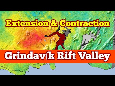 Grindavík Rift Valley: Extension & Contraction, Iceland Svartsengi Volcanic System,