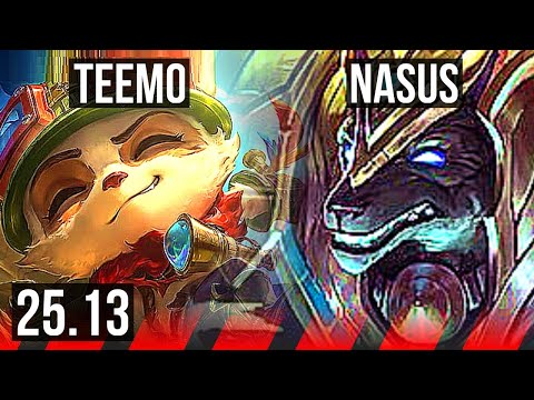 TEEMO vs NASUS (TOP) | KR Diamond | 25.13