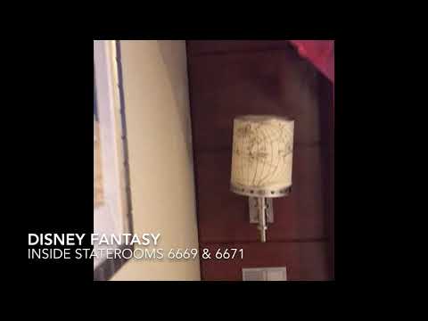 Disney Fantasy Inside Staterooms 6669 & 6671
