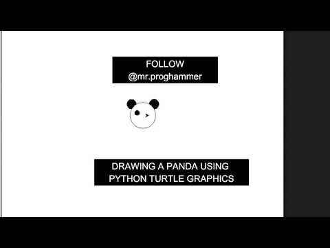 Draw A Panda Using Turtle Module In Python