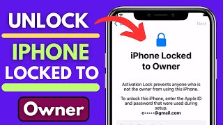 iPhone Locked To Owner|Icloud Activation Lock Bypass|Icloud Bypass|How To Remove Activation Lock