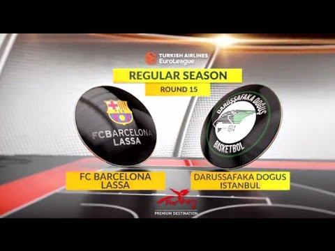EuroLeague Highlights RS Round 15: FC Barcelona Lassa 81-77 Darussafaka Dogus Istanbul