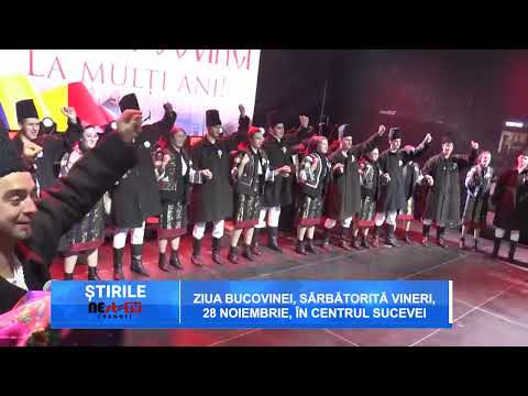 Ziua Bucovinei, sărbătorită vineri, 28 noiembrie, în centrul Sucevei