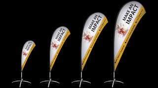 Tear Drop Banner Flags by Aussie Printhouse