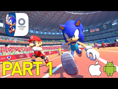 Sonic at the Olympic Games Tokyo 2020 Gameplay Walkthrough Part 1 (iOS, Android) 60 fps