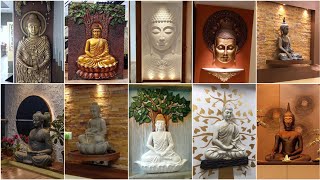 Modern Buddha Wall Decorating Ideas | Entryway Buddha Statue For Home | Buddha Wall Decor