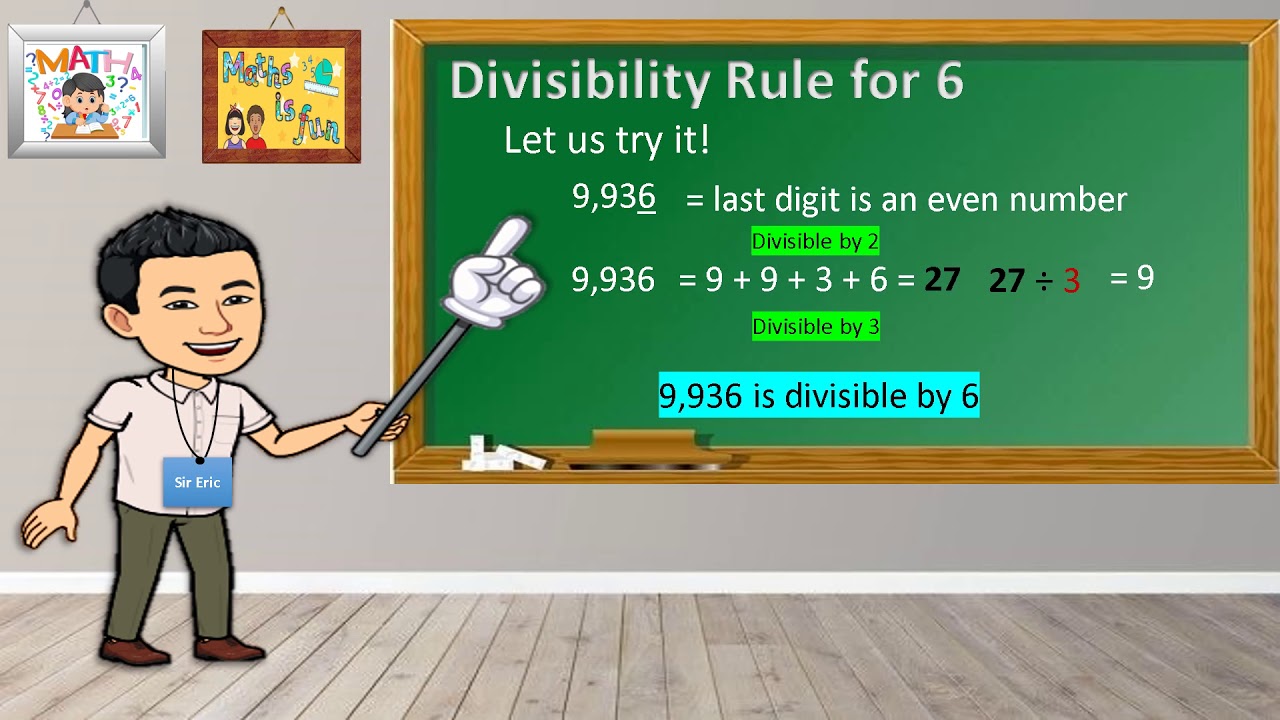 divisibility rules for number 3,6 and 9