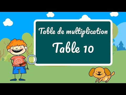Table de multiplication de 10 + Exercices