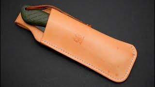 Bahco Laplander Custom Leather Sheath (and Silky GOMBOY)