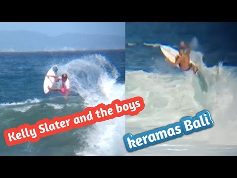 Kelly Slater and the boys free surf after wls keramas