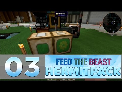 Minecraft Mods: FTB Hermitpack - E03 - Starting Gendustry (Ryotcraft Modded)