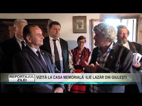 Reportajul zilei 21 septembrie 2018 VIZITĂ LA CASA MEMORIALĂ  ILIE LAZĂR DIN GIULEȘTI