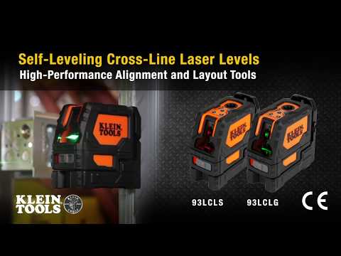 93LCLG, Self-leveling Green Cross Line Laser Level with Red Plumb Spot