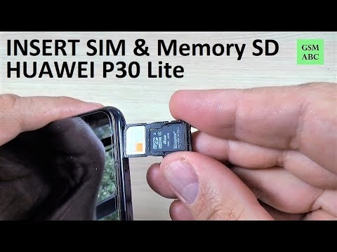 INSERT SIM & Memory SD Card HUAWEI P30 Lite (2019)