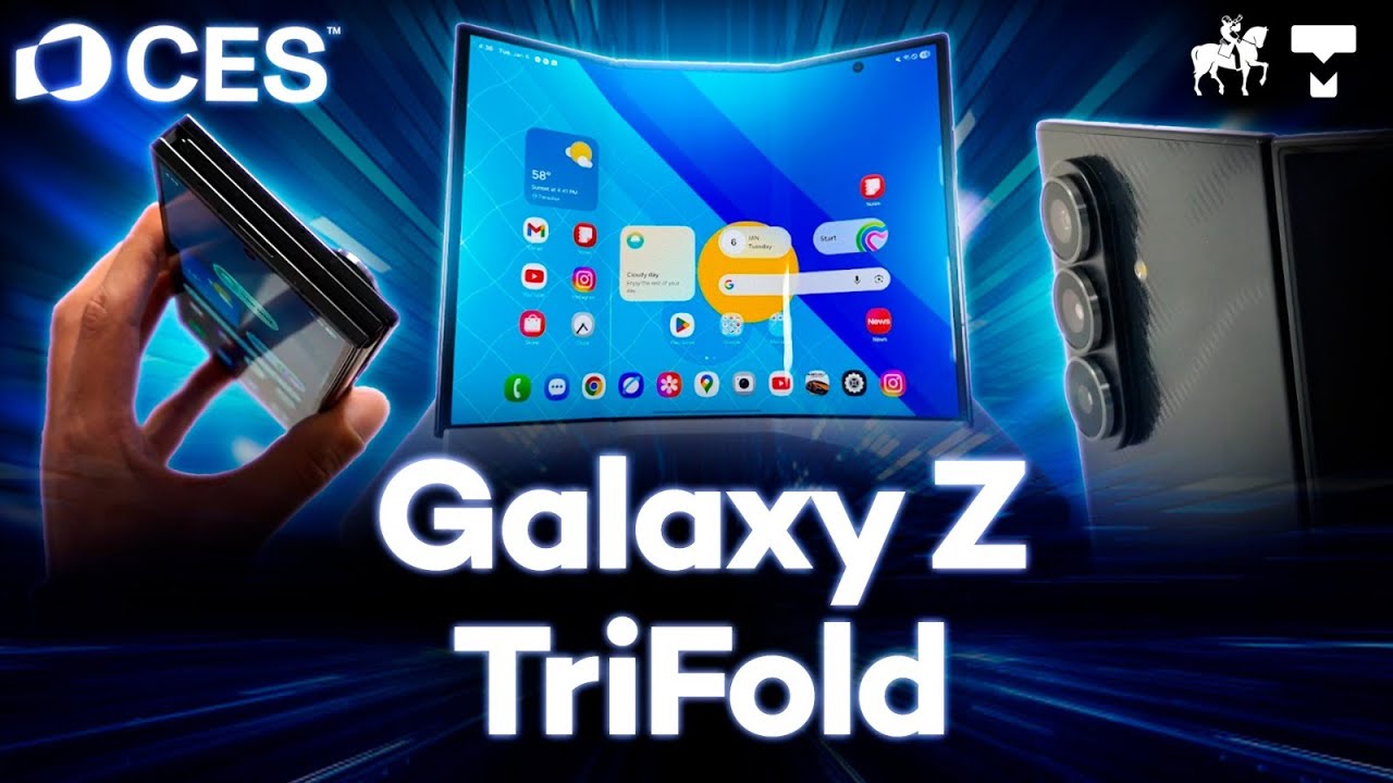 FINALMENTE testamos o Samsung Galaxy Z TRIFOLD! É o futuro dos dobráveis? #ces2026
