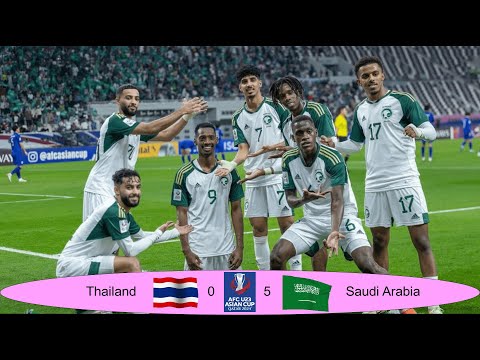 FOOTBALL : FULL HIGHLIGHT! Group C | Thailand 0 - 5 Saudi Arabia | AFC U23 2024