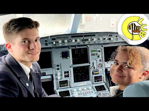 Mit Pilot Pascal Schmidt im Cockpit: Reporterin Filipa am Flughafen | Tigerenten Club