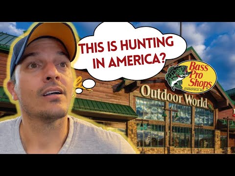 Cuban Reacts to Bass Pro Shop | SEEING GUNS for First Time (Cabela)