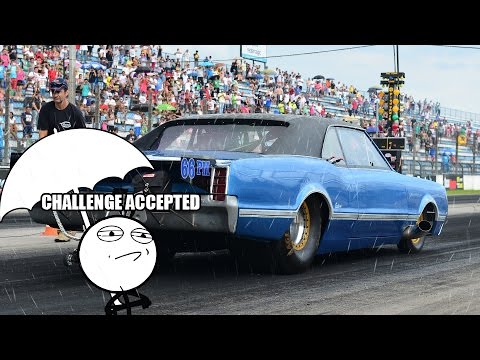 Oldsmobile Cutlass - Milhares de Cavalos, pneus slick na chuva! X_X