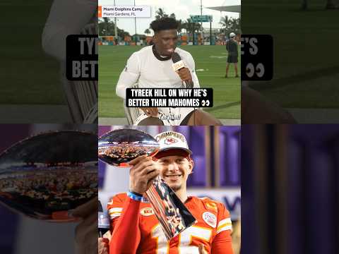 Is Tyreek Hill better than Patrick Mahomes? 🤔 (via @UpAndAdamsShow)